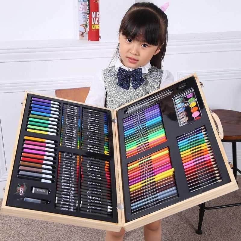 children birthday gift art painting box set art pens画笔套装