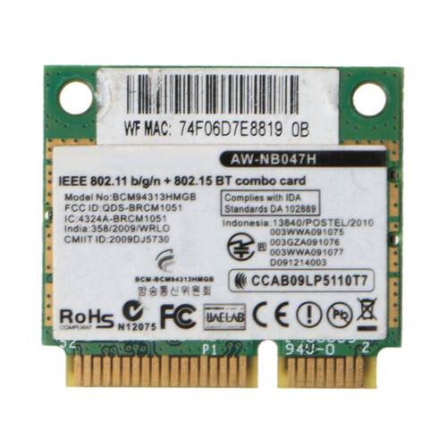 Wireless Card Adapter for Broadcom Bcm94313HMGB AW-NB047H BC