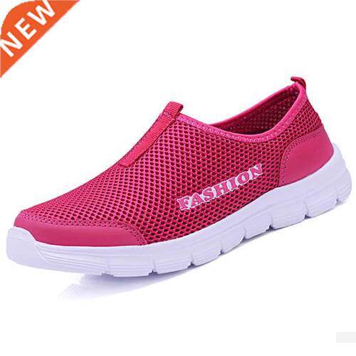 Women Aqua Shoes Breathable Mesh Sandals Shoes Lightweight Q