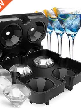 Diamond Ice Cube Tray Reusable Ice Cubes Maker Silicone Ice