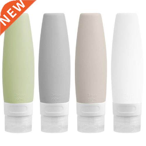 4pcs 90ml Multifunctional Silicone Travel Bottle Soft