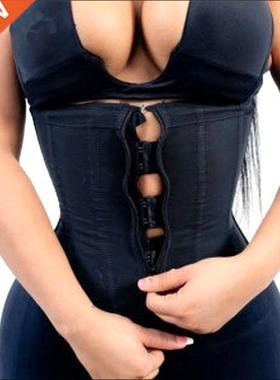 Corset Body Shaper Latex Waist Trainer Zipper Underbust Slim
