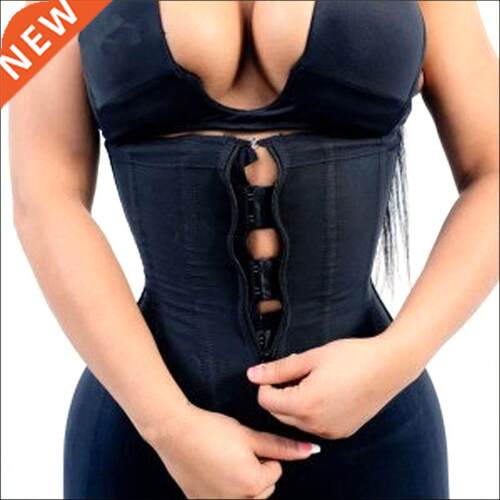 Corset Body Shaper Latex Waist Trainer Zipper Underbust Slim