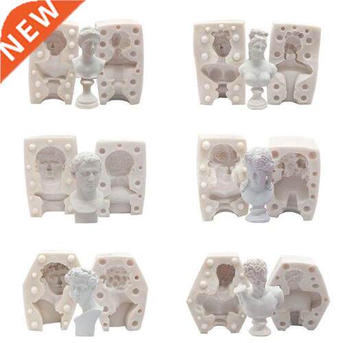 Great Artist Figure Head Plaster Cast Silicone Mold Resin