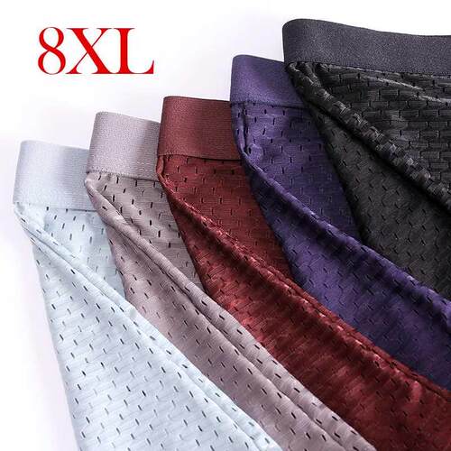 4pcs/lot Bamboo Fiber Men's Boxer Pantie Underpant plus size