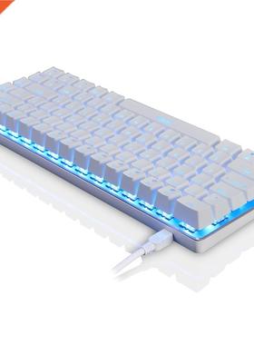 Gming Mechnicl Keybord Bcklit Usb Wired Keypd 82 Keys