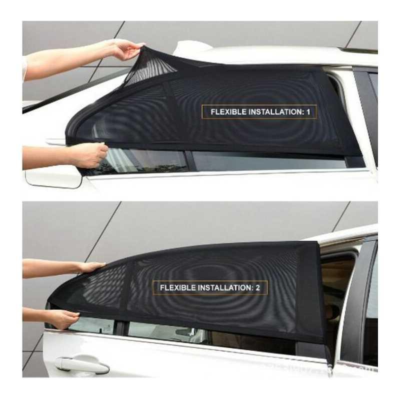 2Pcs/set Auto Car Vehicle Window Mesh Shield Sunshade Visor