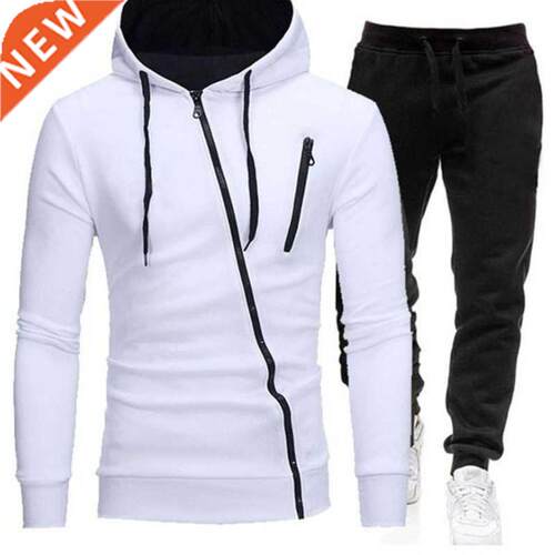 Men Sets Hooded Hoodies+Pants Outfit Male Tracksuit Suits Sp