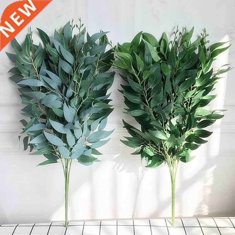 Artificial willow bouquet fake leaves for Home Christmas wed