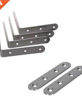 6 Pcs Stainless Steel Shelf Support Corner Brace Angle Brack