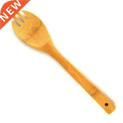 Natural Wooden Spoon Fork Dinner Kit Rice Soups Utensil