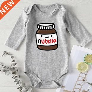 2022 Nutella Printed New Born Baby Boys Girls Clothes Outfit