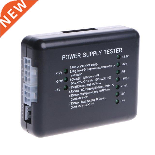 24 Pin Power Supply Tester Checker LED for PSU ATX SATA HDD