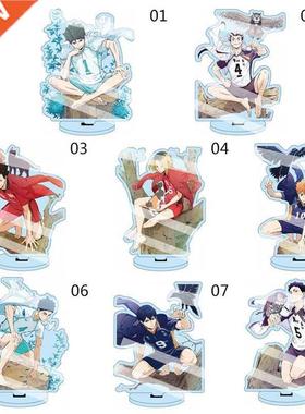1cm Anime Haikyuu Figures Desk Plate Models Anime Acrylic S