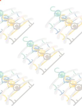 20Pcs Non-skid Clothes Rack Retractable Clothes Drying Rack