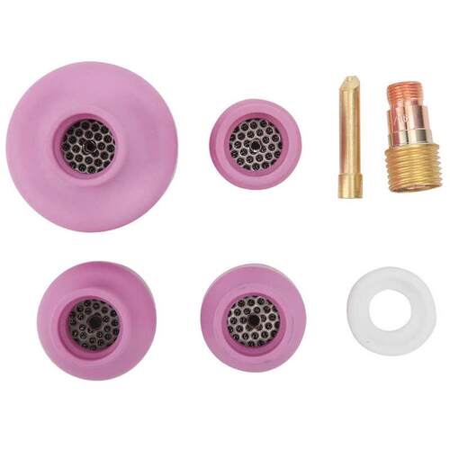 Ceramic Welding Cup Set Alumina Torch Gas Lens Kit Industria