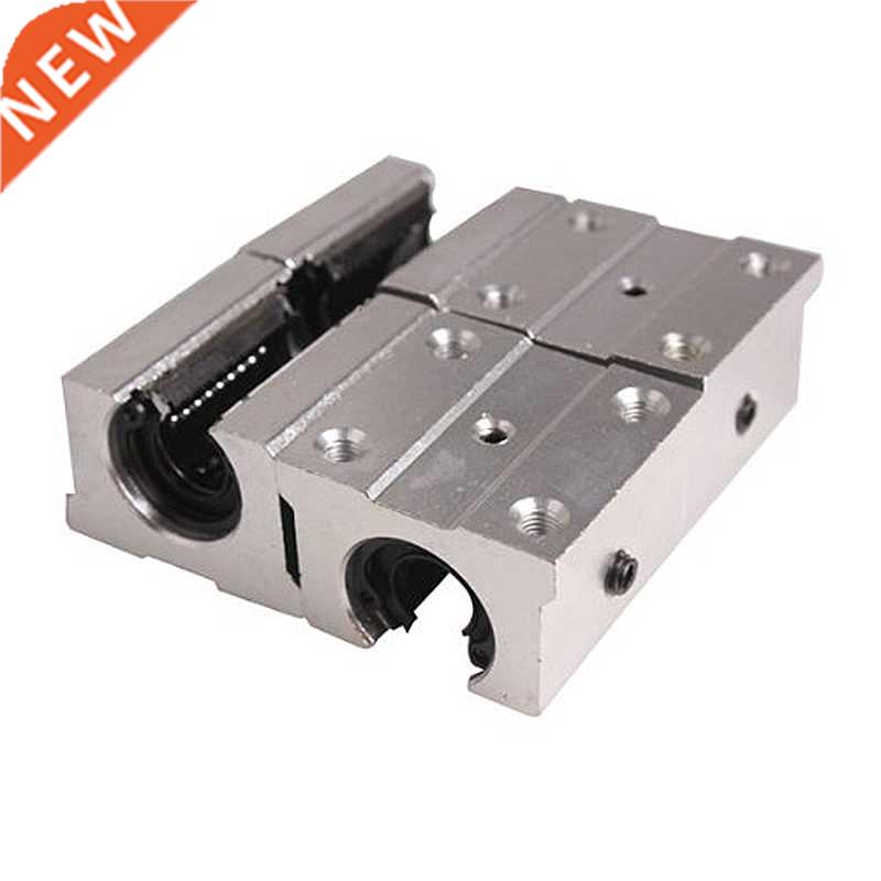 4 x SBR12UU 12mm Linear Motion Router Bearing block, silver