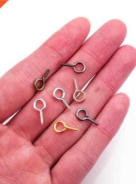 200pcs/lot Small Tiny Mini Eye Pins Eyepins Hooks Eyelets Sc