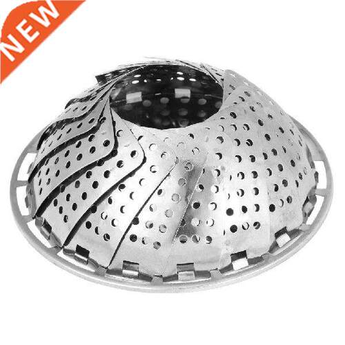 1PCS Stainless Folding Mesh Food Vegetable Egg Dish Basket