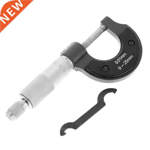 0 25mm/0.01mm Outside Micrometer Gauging Carbon Steel Tools