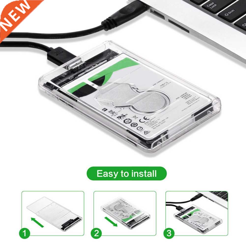 2.5 inch Trnsprent HDD SSD Cse ST III to USB 3.0 Hrd