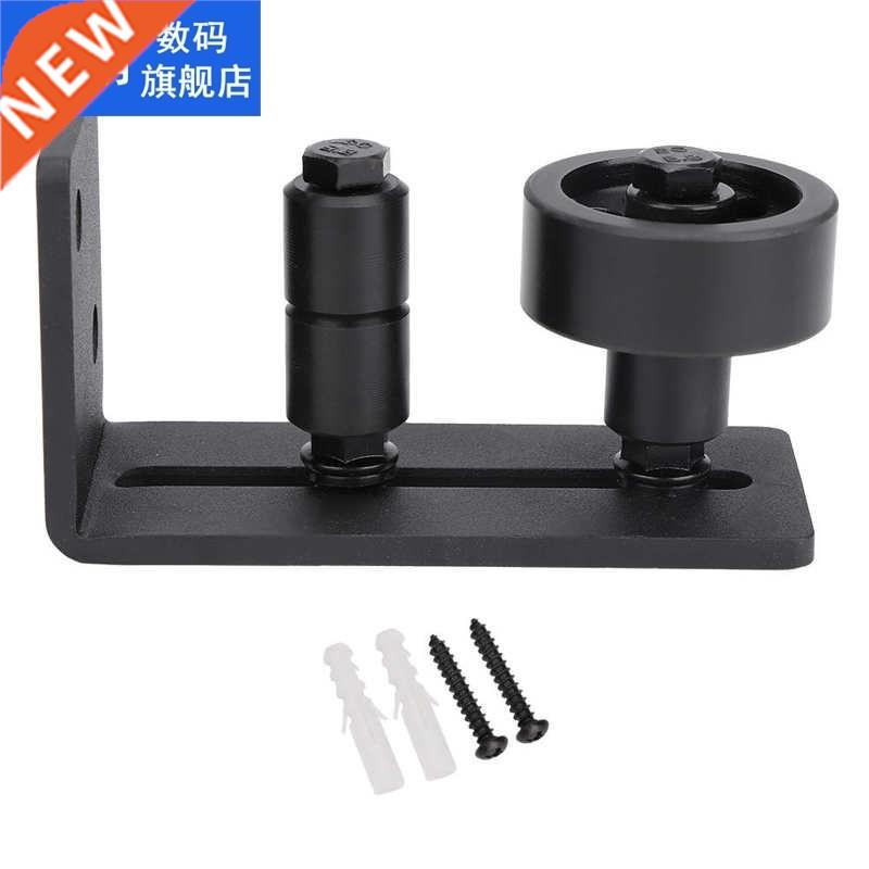 Adjustable Black Carbon Steel Sliding Barn Door Floor Guide