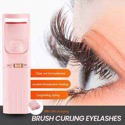 Electric Heated Eyelash Curler Long Lasting Eyelash Makeup T