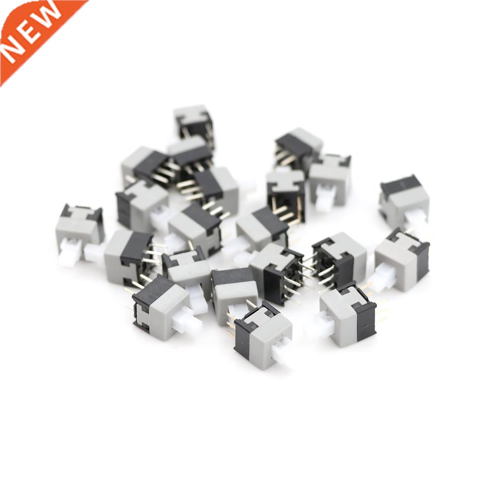 20pcs 6 Pin DPDT Mini Push Button Self-locking Switch 8.5X8.