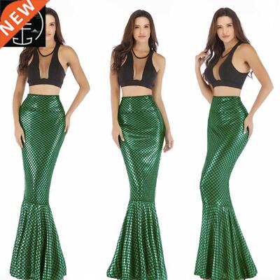 Christmas Cosplay Halloween party Costume mermaid maxi skirt