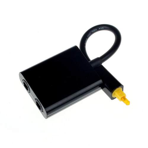 Mini USB Digital Toslink Optical Fiber Audio 1 to 2 Female S