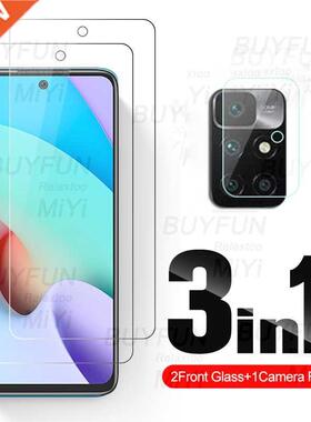 1-To-3 Protective Glass for Xiaomi Redmi Note 10 Pro 10S 10T