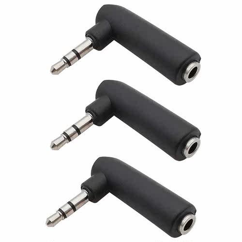 Pcs .5mm  Pole Female Jack to .5 mm Male Right Angle Ste