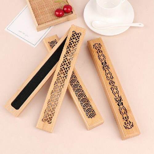 1 Pcs Bamboo Wooden Incense Stick Holder Burning Joss