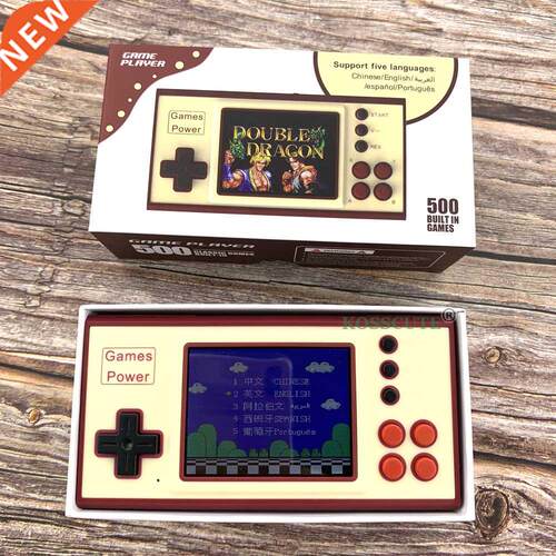 Portable Handheld Game Console Built-in 500 Classic Games Re