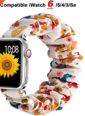 Scrunchie Strap for Apple watch band 44mm 40mm 42mm 8mm Ela