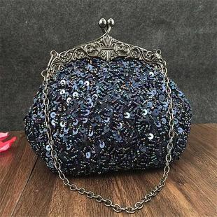 2022 New arrival Clutch Purse Silver Crystal Evening Bag Wo