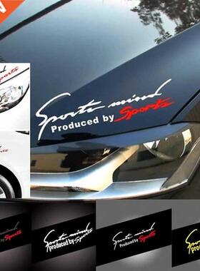 r 1PCS Black Red Racing Car Auto Reflective TRD Car Vi