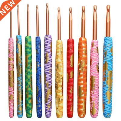 10pcs Crochet Hooks Set Multi-color Aluminium Crochet Hook