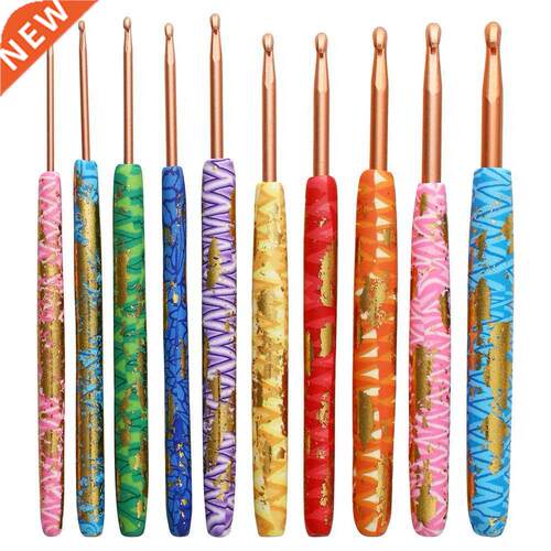 10pcs Crochet Hooks Set Multi-color Aluminium Crochet Hook