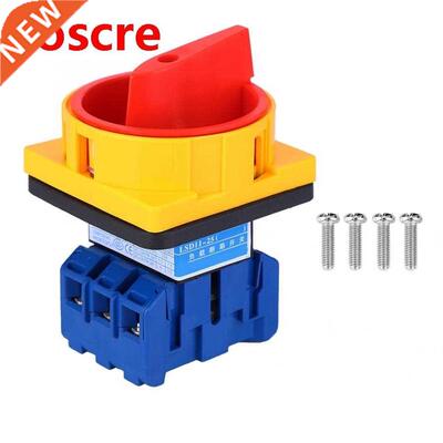 Plastic 2 Positions Locked Action Type Changeover Switch AC6