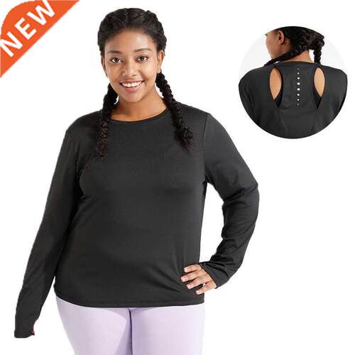 L-4xl Large size Yoga tracksuit top Autumn/winter T-shirt21