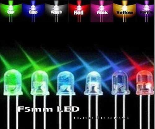 500pcs 3mm 5mm Red Yellow Green Blue White LED Assortment Ki