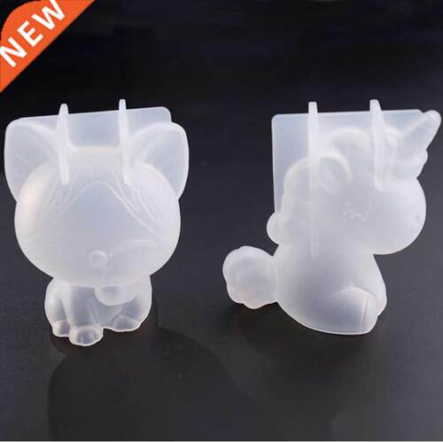 3D Unicorn Silicone Mold  Cheese Cat Chocolate Mold Decor