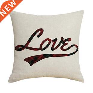 Love Square Pillowcase Home Decor Linen Pillow Cases
