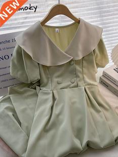 Yitimoky Purple Dress Women Blended Korean Fashion Summer 20