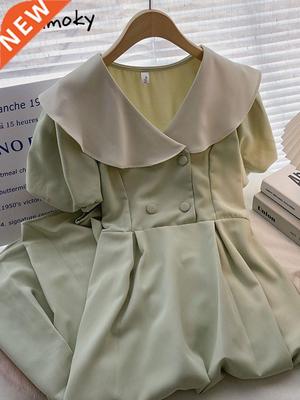 Yitimoky Purple Dress Women Blended Korean Fashion Summer 20