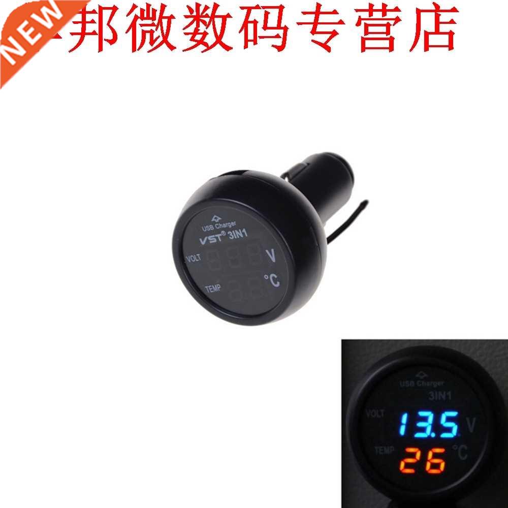 DC 12 V/24 V 3 in 1 LED Display Auto Digitale Voltmeter Elek