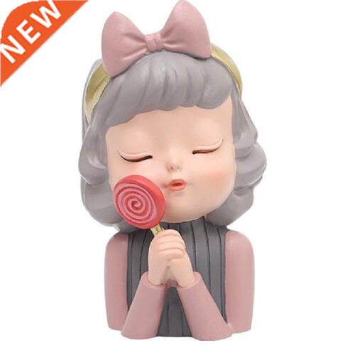 Flower Pot Cute Girl Resin Succulent Pots For Plants Mini