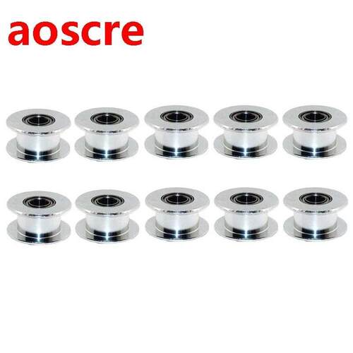 GT2 20 Toothless Bore 5mm Aluminum Timing Belt Idler Pulley