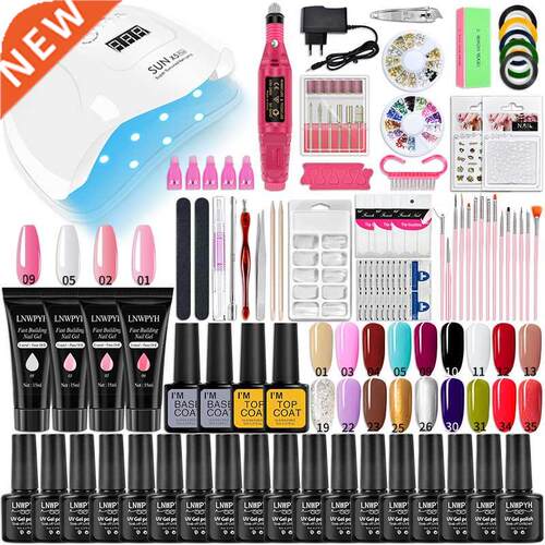 Nail Set UV LED Lamp Dryer With 18/12 pcs Nail Gel Polish Ki